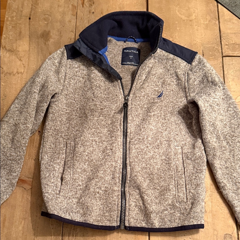 Nautica Kids Heather Gray and Navy Jacket